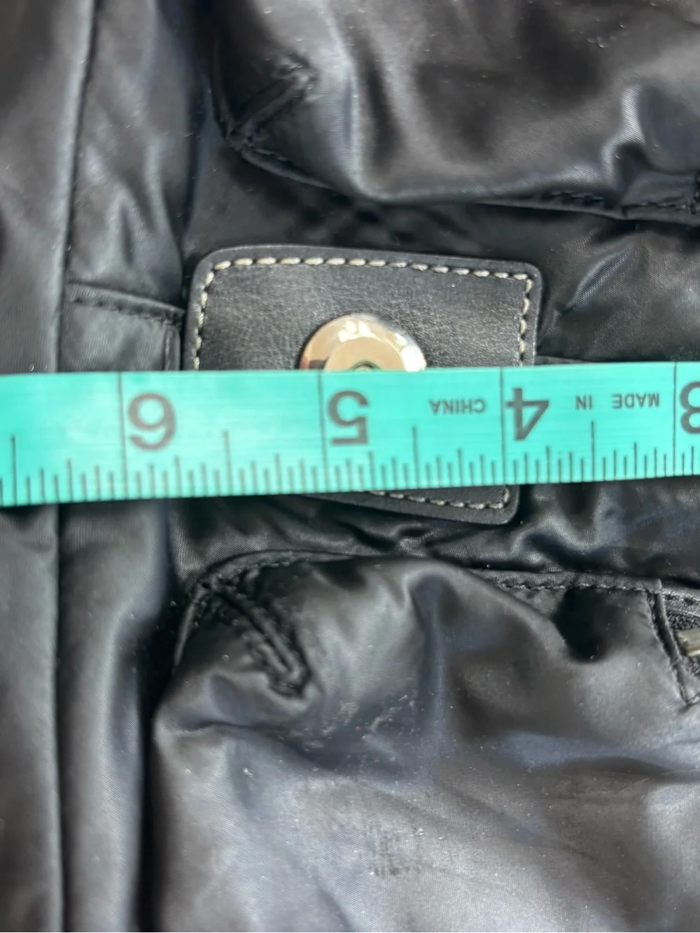 Vintage Coach Black Goth Punk Aesthetic Crossbody with Bright Blue Interior - Picture 14 of 15